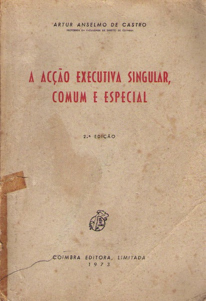 A ACÃ‡ÃƒO EXECUTIVA SINGULAR, COMUM E ESPECIAL.