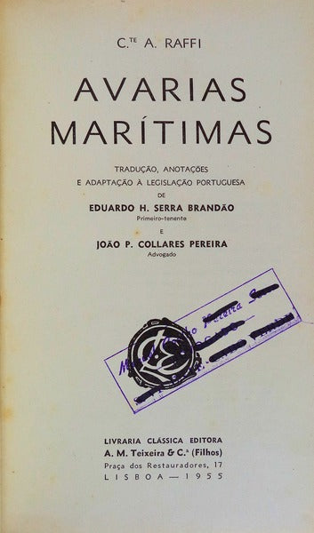 AVARIAS MARÃTIMAS.