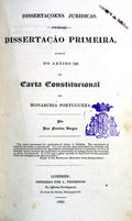 ENCADERNAÃ‡Ã•ES ARTÃSTICAS. SÃ‰C. XIX. DISSERTAÃ‡Ã•ES JURIDICAS.