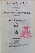 LISTA GERAL DOS OFFICIAES DO EXERCITO LIBERTADOR