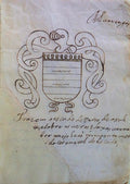 MANUSCRITO. SÃ‰C. XVIII. ESBOÃ‡O PARA UM ARMORIAL DE PORTUGAL.