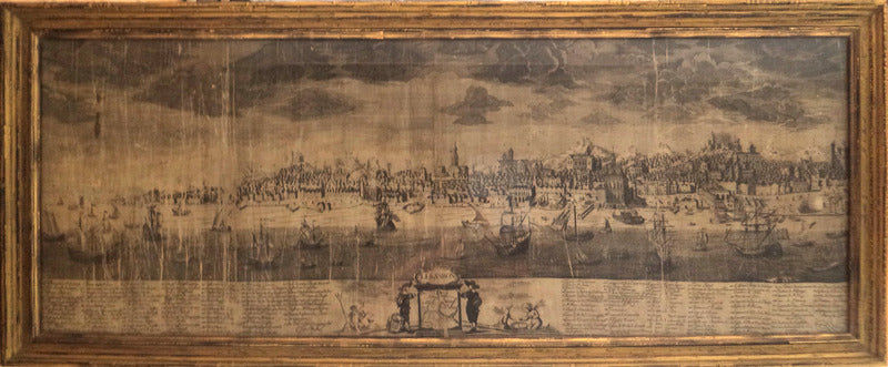 GRAVURA PANORÃ‚MICA DE LISBOA NO SÃ‰C. XVII-XVIII - LISSABON