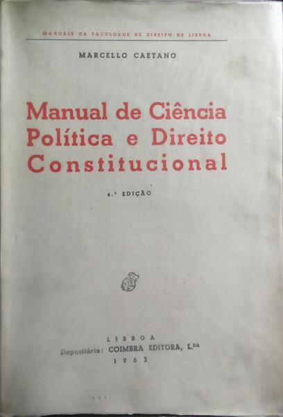 MANUAL DE CIÃŠNCIA POLÃTICA E DIREITO CONSTITUCIONAL.