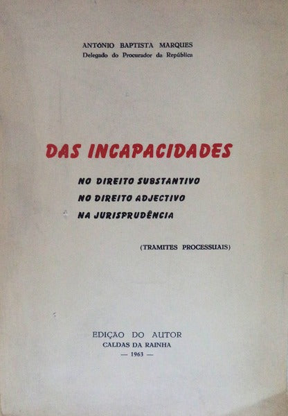 DAS INCAPACIDADES.