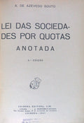 LEI DAS SOCIEDADES POR QUOTAS ANOTADA.