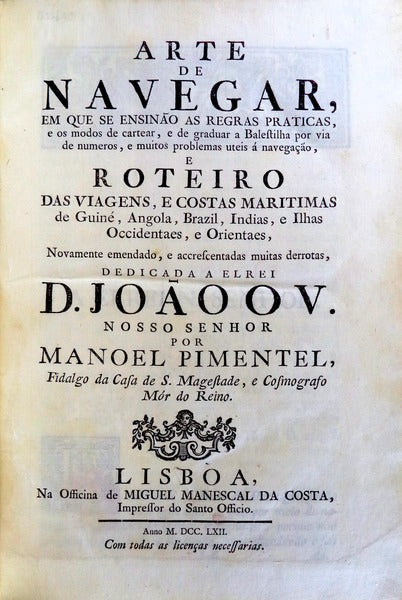 ARTE DE NAVEGAR, EM QUE SE ENSINÃƒO AS REGRAS PRATICAS,
