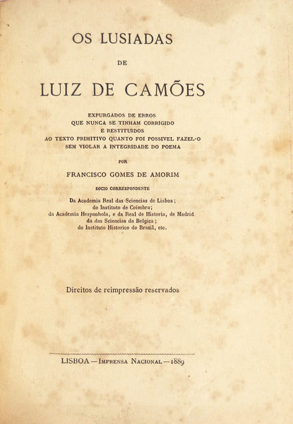 OS LUSIADAS.