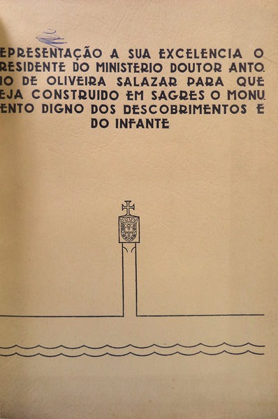[PROJECTO PARA O MONUMENTO DE SAGRES].