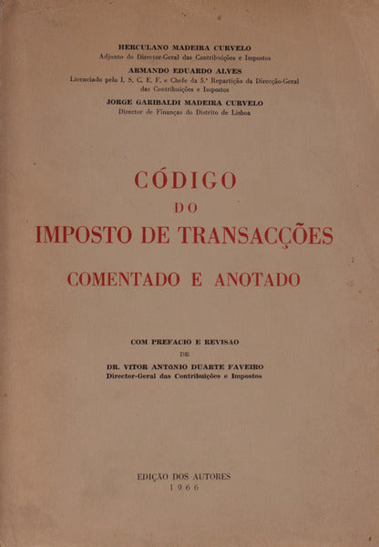 CÃ“DIGO DO IMPOSTO DE TRANSACÃ‡Ã•ES COMENTADO E ANOTADO.