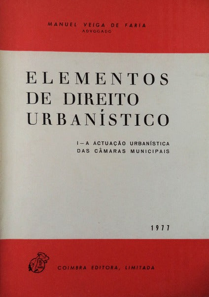 ELEMENTOS DE DIREITO URBANÃSTICO.