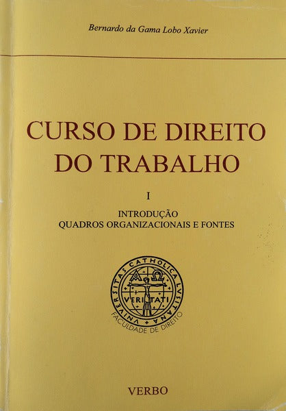 CURSO DE DIREITO DO TRABALHO.