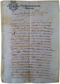 MANUSCRITO â€“ SÃ‰C. XVII â€“ CARTA DE ARREMATAÃ‡ÃƒO. ELVAS.