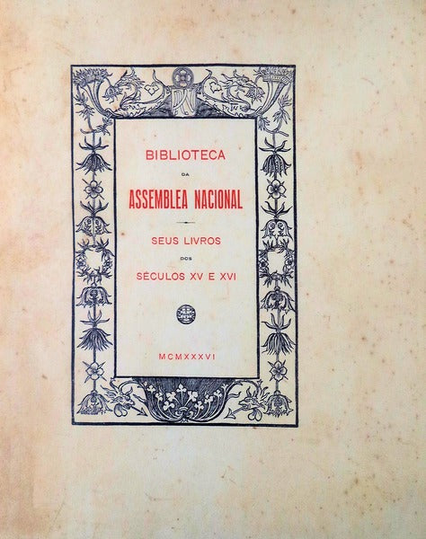 BIBLIOTECA DA ASSEMBLEIA NACIONAL.