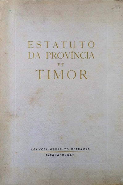 ESTATUTO DA PROVÃNCIA DE TIMOR.