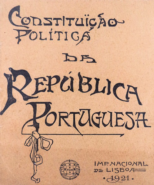 CONSTITUÃÃ‡ÃƒO POLÃTICA DA REPÃšBLICA PORTUGUESA.