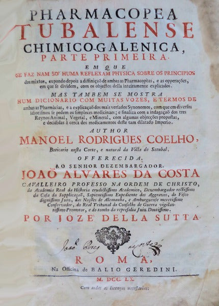 PHARMACOPEA TUBALENSE CHIMICO-GALENICA,