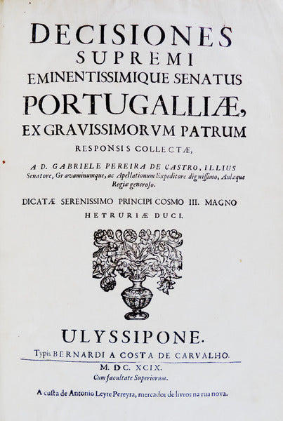 DECISIONES SUPREMI EMINENTISSIMIQUE SENATUS PORTUGALLIAE,