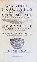 ANLYTICUS TRACTATUS DE JURE ACCRESCENDI, ET COMMENTARIA