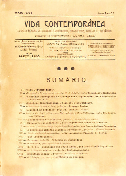 VIDA CONTEMPORÃ‚NEA. [4 VOLS.]