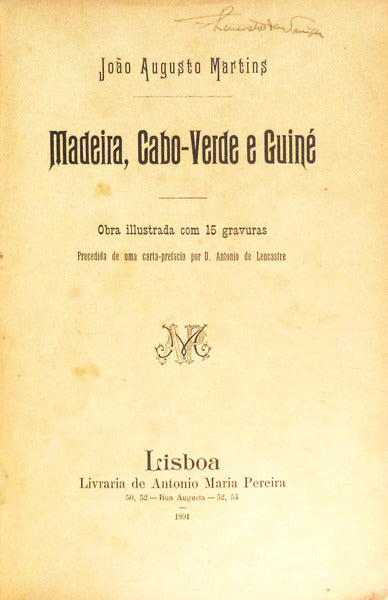 MADEIRA, CABO-VERDE E GUINÃ‰.