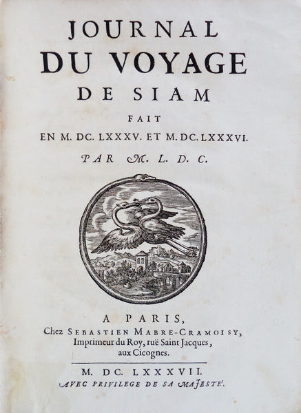 JOURNAL DU VOYAGE DE SIAM
