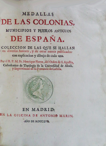MEDALLAS DE LAS COLONIAS, MUNICIPIOS Y PUEBLOS ANTIGUOS DE ESPAÃ‘A.