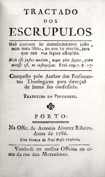 TRATADO DOS ESCRUPULOS.