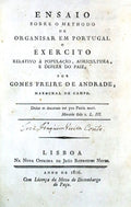 ENSAIO SOBRE O METHODO DE ORGANISAR EM PORTUGAL O EXERCITO