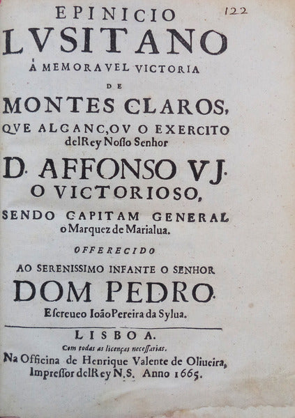 EPINICIO LUSITANO Ã€ MEMORAVEL VICTORIA DE MONTES CLAROS,