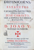 DIFFINIÃ‡OENS, & ESTATUTOS DOS CAVALEYROS, E FREYRES da Ordem de Nosso Senhor JESU CHRISTO,