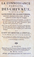 LA CONNOISSANCE PARFAITE DES CHEVAUX,