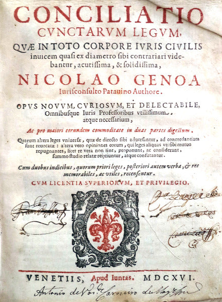 CONCILIATIO CUNCTARUM LEGUM,