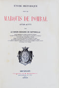 Ã‰TUDE HISTORIQUE SUR LE MARQUIS DE POMBAL 1738-1777.