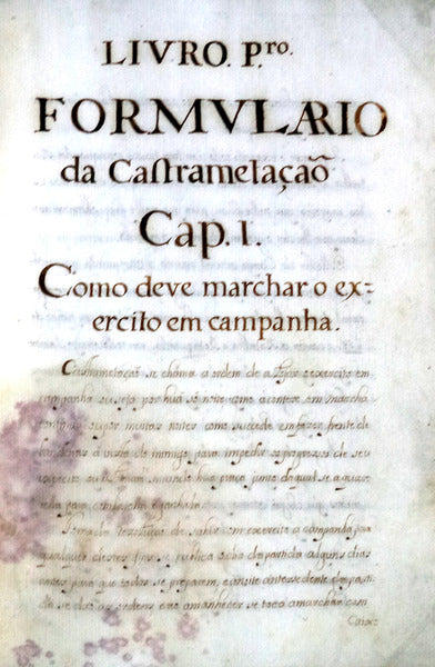 MANUSCRITO SÃ‰C. XVIII â€“ MILITÃRIA - [MANUAL SOBRE CASTRAMETAÃ‡ÃƒO E DEFENÃ‡A DAS PRAÃ‡AS].