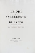 LE ODI DI ANACREONTE E DI SAFFO