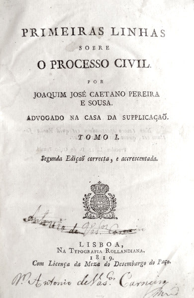 PRIMEIRAS LINHAS SOBRE O PROCESSO CIVIL.