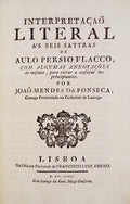 INTERPRETAÃ‡ÃƒO LITERAL Aâ€™S SEIS SATYRAS DE AULO PERSIO FLACCO