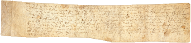 MANUSCRITO SÃ‰C. XVI. DECLARAÃ‡ÃƒO DE DIVIDA  - MANUSCRIPT. 16th CENTURY. OBLIGATION BOND.