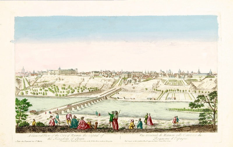 GRAVURA SÃ‰C. XVIII - A GENERAL VIEW OF THE CITY OF MADRID