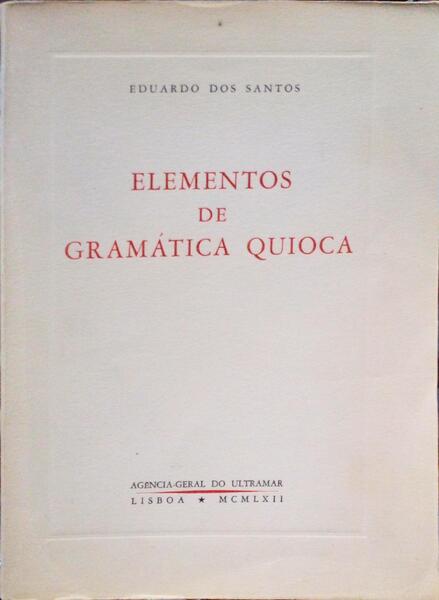 ELEMENTOS DE GRAMÃTICA QUIOCA.