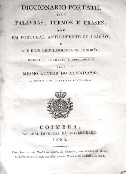 DICCIONARIO PORTATIL DAS PALAVRAS, TERMOS E FRASES,