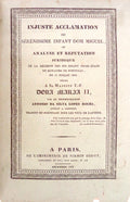 INJUSTE ACCLAMATION DU SÃ‰RÃ‰NISSIME INFANT DOM MIGUEL.