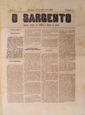 IMPRENSA PERIÃ“DICA â€“ SÃ‰C. XIX â€“ O SARGENTO.