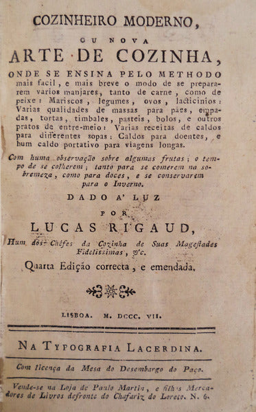 COZINHEIRO MODERNO, OU NOVA ARTE DE COZINHA, [4.Âª EDIÃ‡ÃƒO - ENCADERNADO]