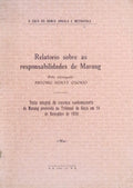 RELATORIO SOBRE AS RESPONSABILIDADES DE MARANG.