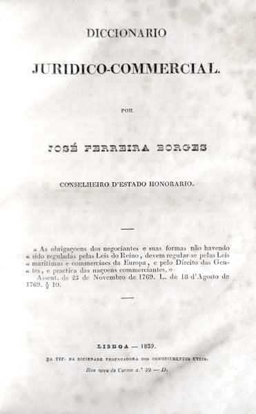 DICCIONARIO JURIDICO-COMMERCIAL. [1.Âª EDIÃ‡Ã€O]