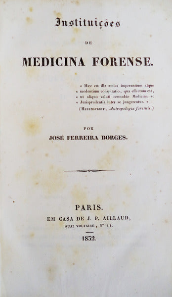 INSTITUIÃ‡Ã•ES DE MEDICINA FORENSE.