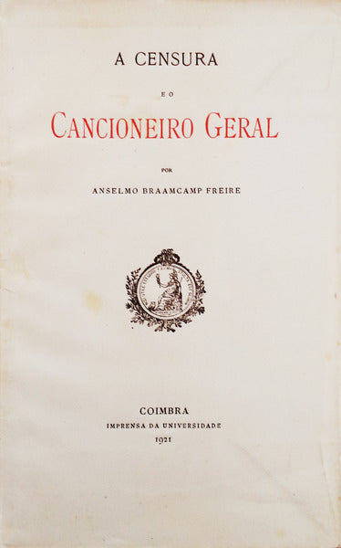 A CENSURA E O CANCIONEIRO GERAL.