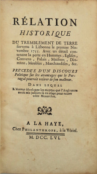 RÃ‰LATION HISTORIQUE DU TREMBLEMENT DE TERRE
