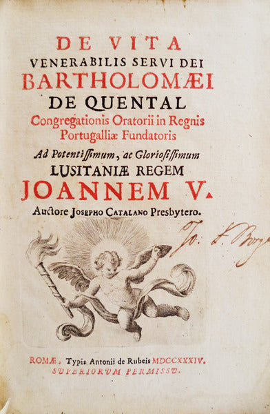 DE VITA VENERABILIS SERVI DEI BARTHOLOMAEI DE QUENTAL